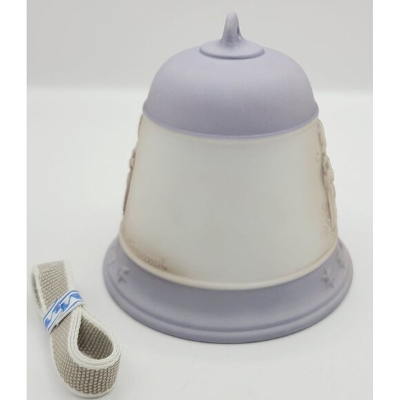 M.J. Hummel 1994 Christmas Bell Ornament Goebel Germany Porcelain Angel - Picture 2 of 10